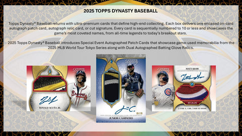 2025 Topps Dynasty Baseball Hobby