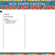 2025 Topps Crystal 30 Years of Toy Story Hobby