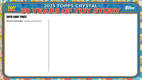 2025 Topps Crystal 30 Years of Toy Story Hobby