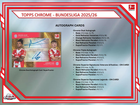 2025/26 Topps Chrome Bundesliga Soccer Breaker Delight