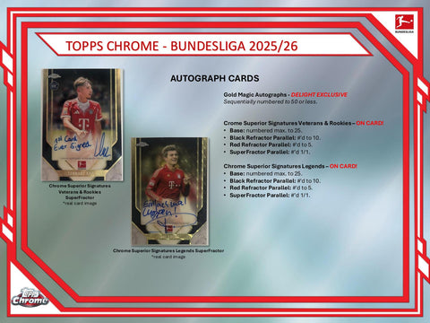 2025/26 Topps Chrome Bundesliga Soccer Breaker Delight