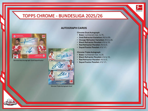 2025/26 Topps Chrome Bundesliga Soccer Hobby