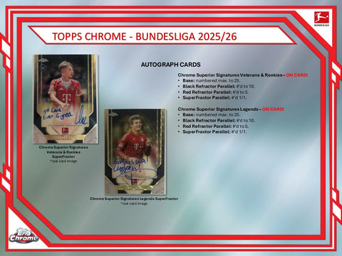 2025/26 Topps Chrome Bundesliga Soccer Hobby