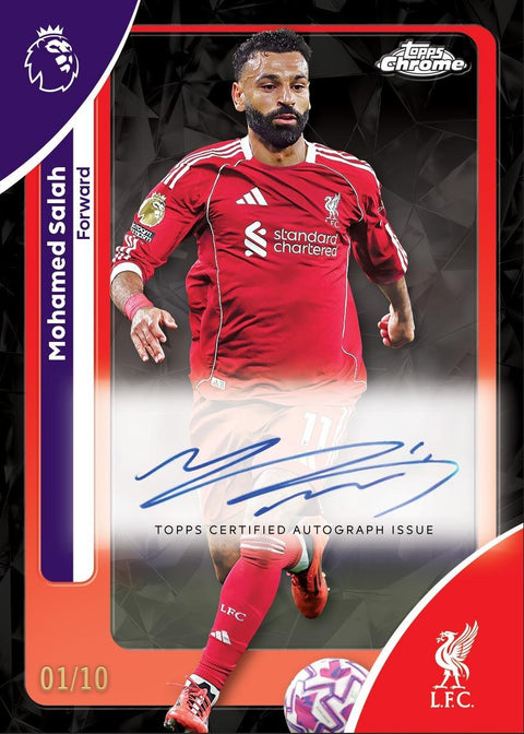 2025/26 Topps Chrome UEFA Club Competitions Soccer Sapphire Edition