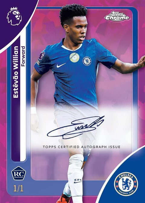 2025/26 Topps Chrome UEFA Club Competitions Soccer Sapphire Edition