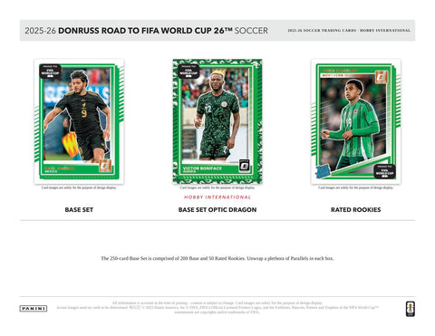 2025/26 Panini Donruss Road to FIFA World Cup Soccer Hobby International