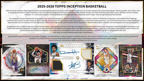 2025/26 Topps Inception Basketball Hobby