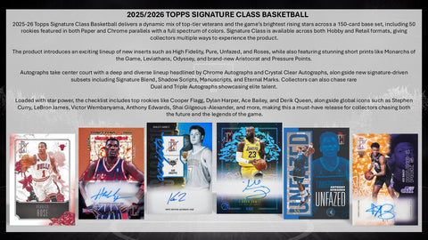 2025/26 Topps Signature Class Basketball Blaster