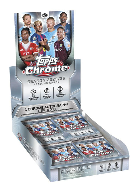 2025/26 Topps Chrome UEFA Club Competitions Soccer Hobby