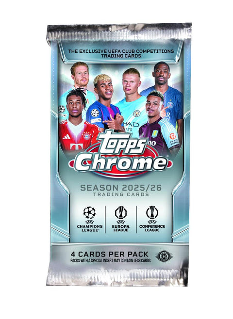 2025/26 Topps Chrome UEFA Club Competitions Soccer Hobby