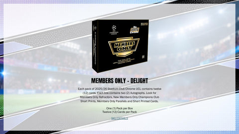 2025/26 Topps Stadium Club Chrome UEFA Club Competitions Soccer Hobby (Presell)