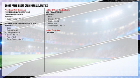 2025/26 Topps Stadium Club Chrome UEFA Club Competitions Soccer Hobby (Presell)