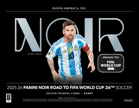 2025/26 Panini Noir Road to FIFA World Cup Soccer Hobby