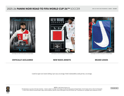 2025/26 Panini Noir Road to FIFA World Cup Soccer Hobby