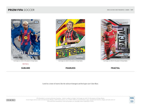 2025/26 Panini Prizm FIFA Soccer 6-Pack Blaster Box