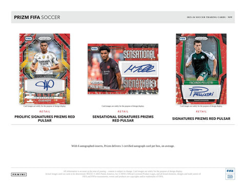 2025/26 Panini Prizm FIFA Soccer 24-Pack Retail Box