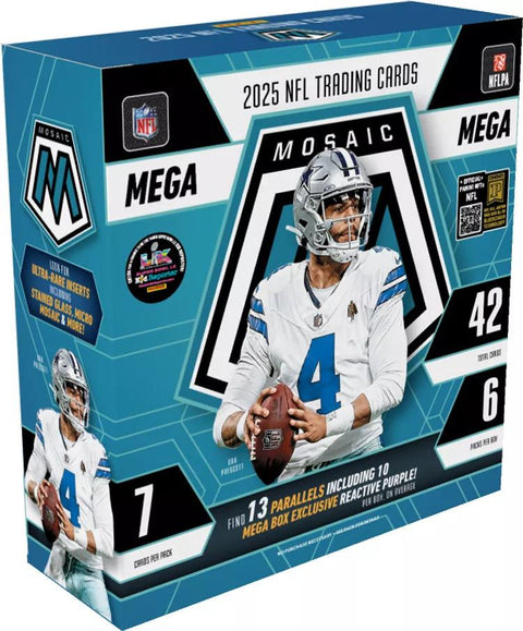 2025 Panini Mosaic Football Mega (Reactive Purple Parallels!)