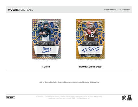 2025 Panini Mosaic Football Mega (Reactive Purple Parallels!)