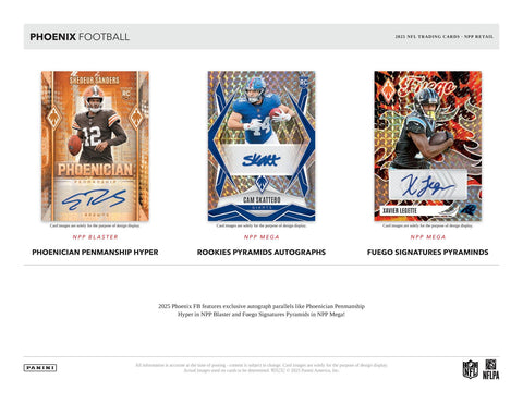 2025 Panini Phoenix Football Mega
