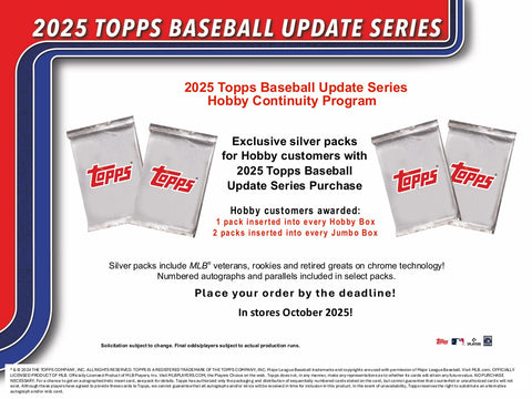 2025 Topps Update Series Baseball Hobby Jumbo Pack