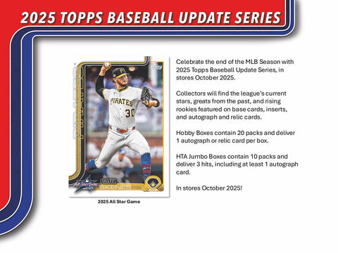 2025 Topps Update Series Baseball Hobby Jumbo Pack