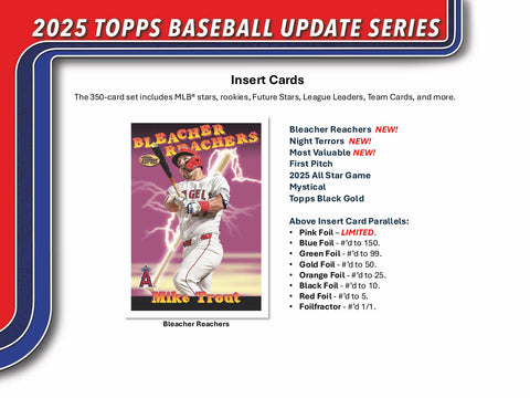 2025 Topps Update Series Baseball Hobby Jumbo Pack