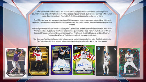 2026 Bowman Baseball Hobby