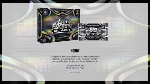 2025 Topps Chrome Black Football Hobby