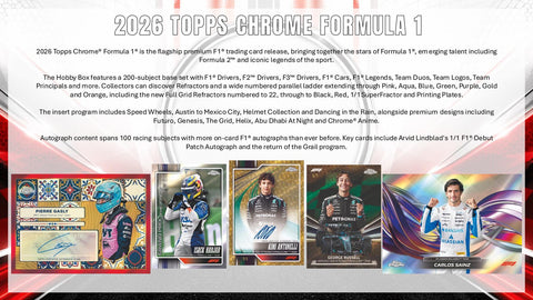 2026 Topps Chrome F1 Formula 1 Mega (Presell)