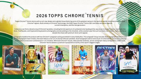 2026 Topps Chrome Tennis Delight (Presell)