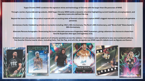 2026 Topps Chrome WWE Wrestling Mega