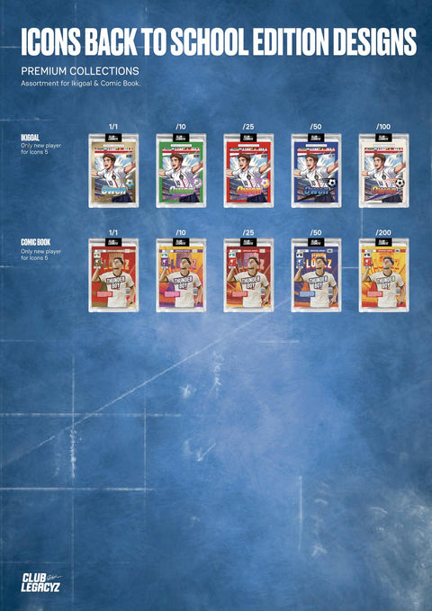 2026 Club Legacyz Icons Back to School Fifth Edition Soccer Hobby