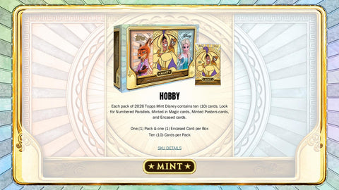 2026 Topps Disney Mint Hobby (Presell)
