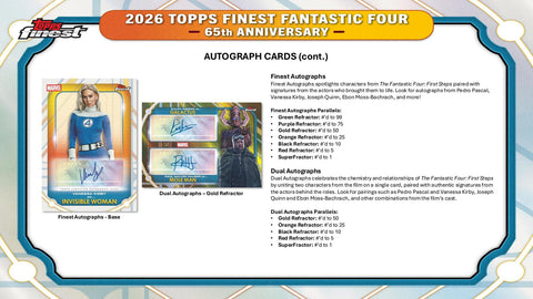 2026 Topps Finest Fantastic Four Hobby