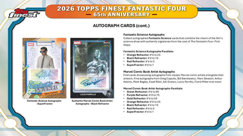 2026 Topps Finest Fantastic Four Hobby