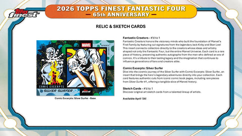 2026 Topps Finest Fantastic Four Hobby