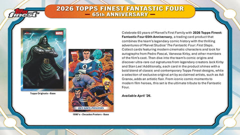 2026 Topps Finest Fantastic Four Hobby