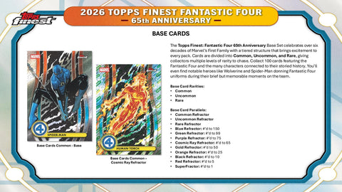 2026 Topps Finest Fantastic Four Hobby
