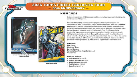 2026 Topps Finest Fantastic Four Hobby
