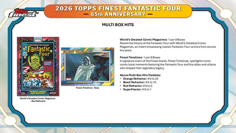 2026 Topps Finest Fantastic Four Hobby