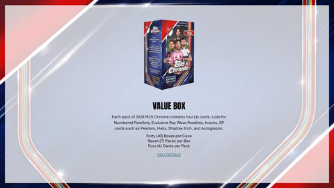 2026 Topps MLS Major League Soccer Chrome Hobby