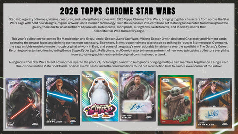 2026 Topps Star Wars Chrome Hobby (Presell)