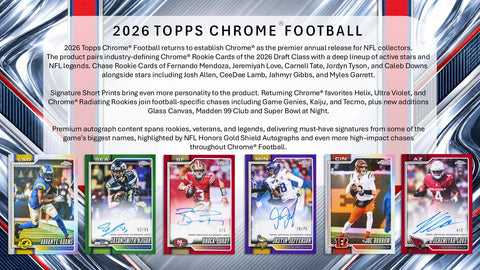 2026 Topps Chrome Football Hobby (Presell)