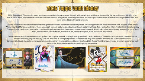 2026 Topps Vault Disney Hobby (Presell)