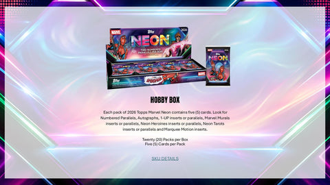 2026 Topps Marvel Neon Blaster (Presell)