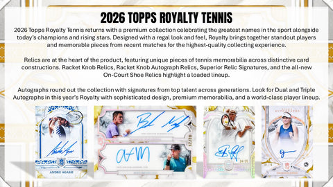 2026 Topps Royalty Tennis Hobby (Presell)