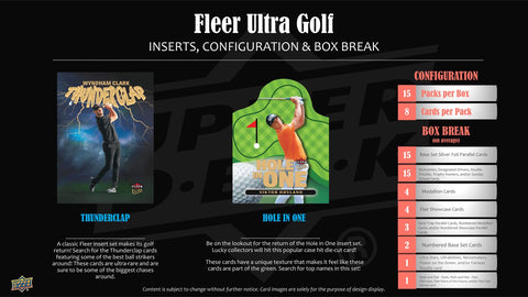 2026 Upper Deck Fleer Ultra Golf Hobby