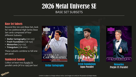 2026 Upper Deck Metal Universe SE Blaster (Presell)