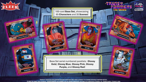 2026 Upper Deck Fleer The Transformers: The Movie 40th Anniversary Hobby (Presell)