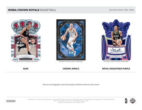 2026 Panini Crown Royale WNBA Basketball Hobby (Presell)